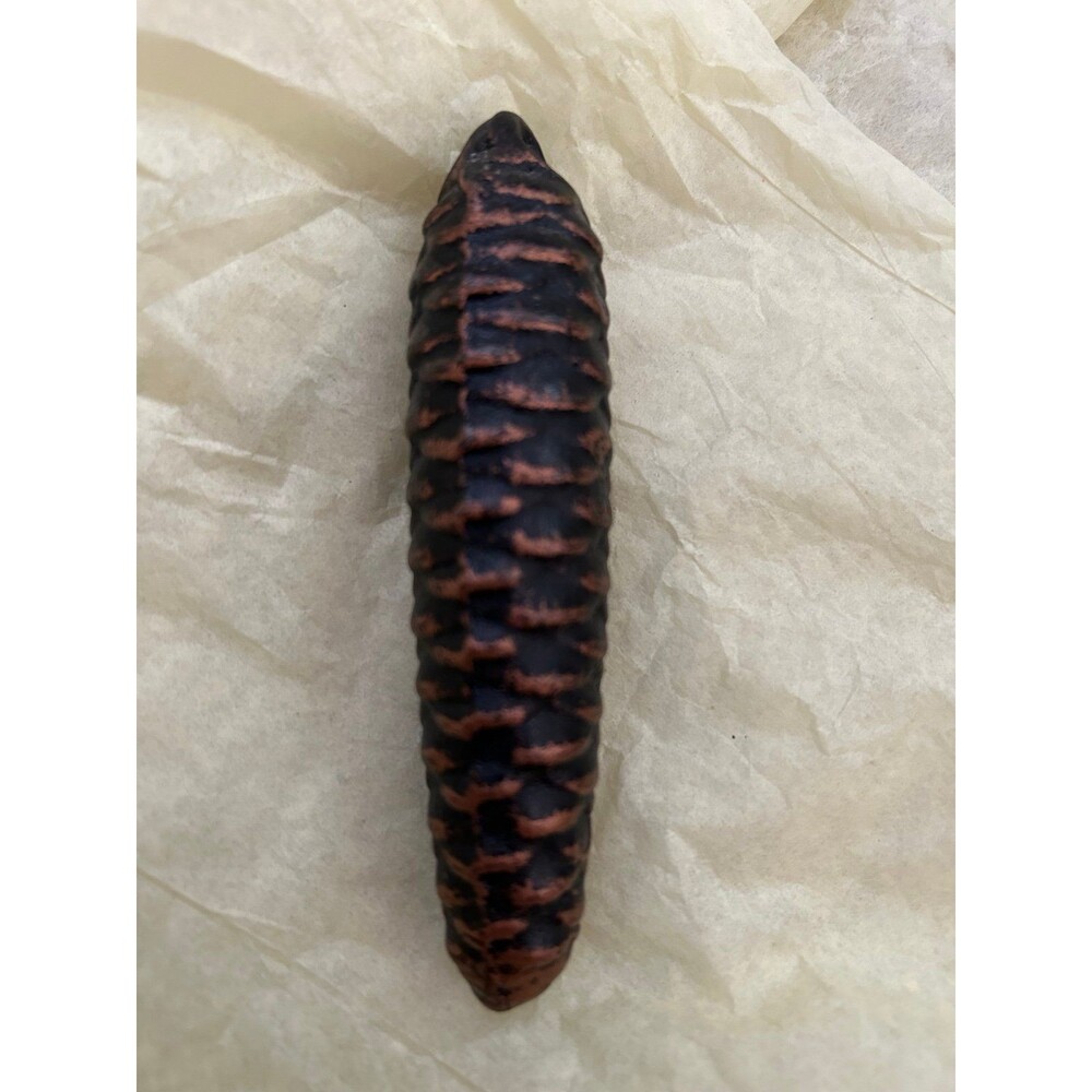 Vtg Cuckoo Clock Pinecone Weight Cast Iron